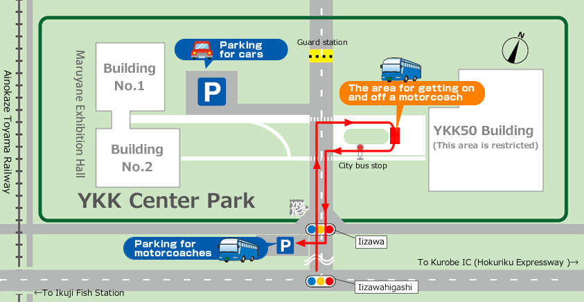 Parking Map (For motorcoaches)